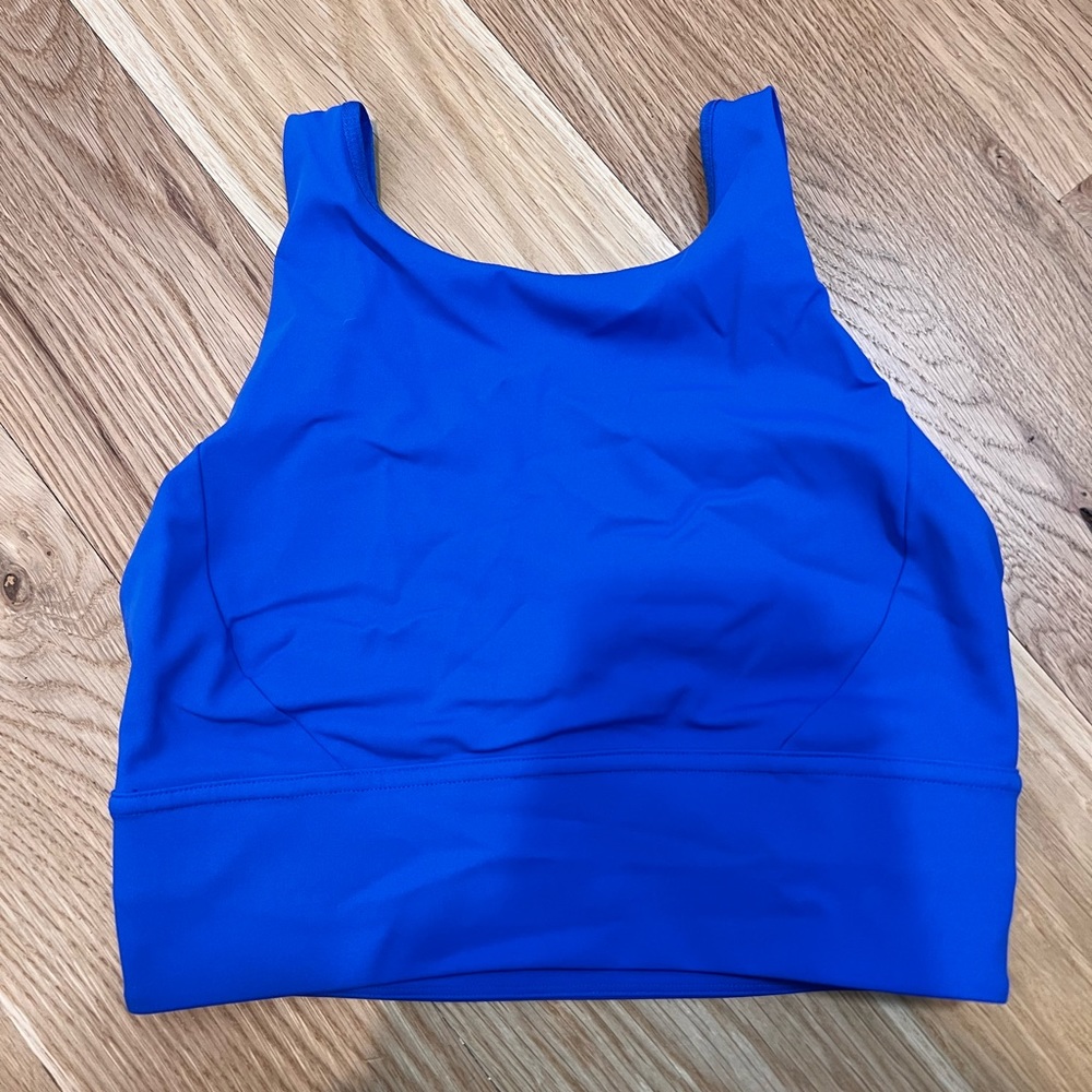 Lululemon high neck, long line bra size 6.